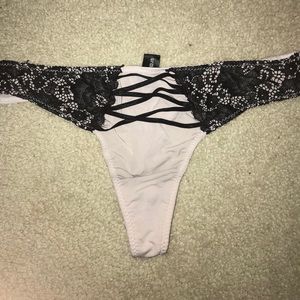 gently used pink lace thong